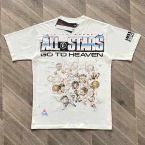 Euro-American print style short-sleeved T-shirt