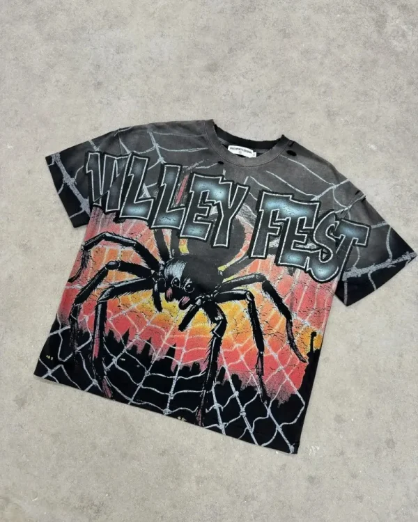 European and American Trendy VALE Streetwear Top Y2K Harajuku Retro Graphic T-shirt Men Summer Casual Oversized Short Sleeves - Image 3
