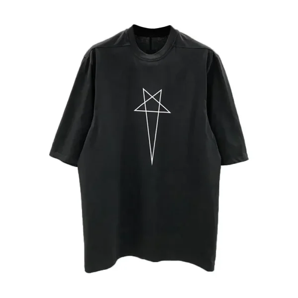 Printed Shirt Man Clothing Shirts Graphic Tee Five Star Printing Fashion Men'S Cotton T-Shirt Half Sleeve Casual Streetwear Tops - Image 5