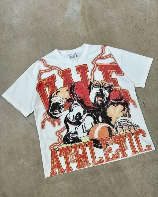 European and American Trendy VALE Streetwear Top Y2K Harajuku Retro Graphic T-shirt Men Summer Casual Oversized Short Sleeves - Image 5